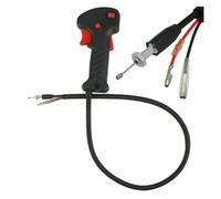 Wivplex Replacement 19mm Lawn Mower Switch Throttle Handle Trigger Cable Strimmer Trimmer Brush Cutter Repair Accessories Lawn Mower Throttle Handle Switch