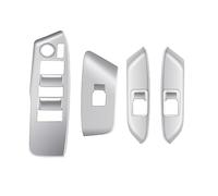 Wivplex RHD Car Matt Silver Window Glass Lift Button Switch Cover Trim Door Armrest Panel, for Toyota, Sienta 2022 2023 Window Switch Trim