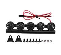 Wivplex Roof Lamp DIY Luggage Rack Lamp Spotlight Accessory TRX4 /SCX10 1/10 RC Car Crawler Car Spare Parts Luggage Rack Toy Car Roof Rack(5)