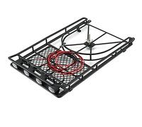 Wivplex Roof Rack 1:10 RC Rock Crawler, for Axial, SCX10 SCX10 II 90046 D90 With Lights Toy Car Roof Rack(B)