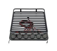 Wivplex Roof Rack Luggage Carrier 1/10 RC Crawler D90, for Axial, SCX10 90046 With Light Bar Toy Car Roof Rack(A)
