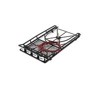 Wivplex Roof Rack Roof Luggage Rack Roof Holder Protective Rack With 4 LIGHT White Light Car Set, for Jeep, RC D90 SCX10 Rock Crawler Toy Car Roof Rack(Type 3)
