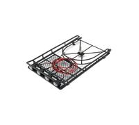 Wivplex Roof Rack Roof Luggage Rack Roof Holder Protective Rack With 4 LIGHT White Light Car Set, for Jeep, RC D90 SCX10 Rock Crawler Toy Car Roof Rack(Type 1)