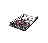 Wivplex Roof Rack Roof Luggage Rack Roof Holder Protective Rack With 4 LIGHT White Light Car Set, for Jeep, RC D90 SCX10 Rock Crawler Toy Car Roof Rack(Type 4)