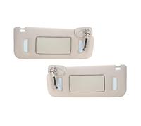 Wivplex Side Sun Visors Visor With Mirror And Lights Car Front Windshield Sun Visor, for GMC, For Sierra, For Yukon 2007-2014 Car Sun Visor(Beige Onecolor)