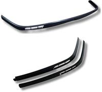 Wivplex Splitter 2 Pcs, for Peugeot, 307 Body Kit Car Accessories Spoiler Diffuser Flap Sport Bumper Exterior Parts Front Lip Splitter(Model 2) Spoiler Splitter(BLACK Model 1)