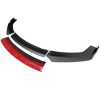 Wivplex Splitter, for A5 Bumper Spoiler 2008-2016 Front Skirt Black Carbon Protector Plate Lip Type D Chin Shovel Body Kit Splitter(Pure Matt Black) Spoiler Splitter(BLACK Matt Black-red)