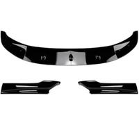 Wivplex Splitter, for BMW, 5 Series F10 F11 520 523 525 535 530 Sport 2011-2017 Car Front Bumper Lip Spoiler Canard Body Kit Splitter(Carbon look) Spoiler Splitter(BLACK Glossy black)