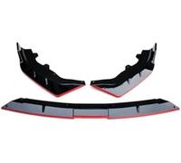 Wivplex Splitter, for Changan, for UNI-V Front Bumper Spoiler 2022 2023, for UNIV Skirts Lip Carbon Surface Body Kit Accessories Splitter(Y Gloss Black) Spoiler Splitter(BLACK Y Gloss black - Red)