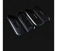 Wivplex Stainless Steel Accessories Car Window Lifting Switch Cover Panels Trims Sticker, for Toyota, for Land Cruiser, Prado 150 2010-2019 Window Switch Trim(Black Titanium Wire)