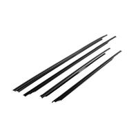 Wivplex Window Door Seals 4Pcs Car Front & Rear Outer Window Glass Seal Belt Rubber Weatherstrip, for Toyota, for Yaris for Sedan 2007-2016 Trim Sealing Strips Car Door Seal Strip