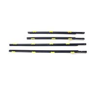 Wivplex Window Door Seals 4PCS Car Outer Door Window Rubber Weatherstrip for CR-V 2002 2003 2004 2005 2006 Waterproof Pressure Sealing Strip Car Accessories Car Door Seal Strip