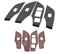 Wivplex Window Glass Panel Armrest Switch Button Cover Sticker Trim, for Toyota, for RAV4, Xa50 2019 2020 Window Switch Trim(BK Cheap)