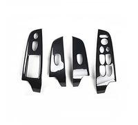 Wivplex Window Lift Switch Cover Trim Interior Auto Styling Moldings 4Pcs, for Civic, 8th Gen 2006-2011 Accessories Car Door Armrest Window Switch Trim(LHD)
