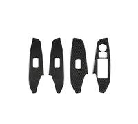 Wivplex Window Switch Panel Cover Trim Right Hand Drive 4Pcs, for Mazda, 3 Axela 14 17 18 RHD Carbon Fiber Right Hand Driver Window Switch Trim