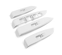 Wivplex Window Switch Panel Cover Trims Car Accessories Carbon Look Chrome, for Mazda, CX3 CX-3 2016 2017 2018 2019 2020 Window Switch Trim Panel(Silver)