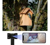 WIWACAM WiFi Camera for Bird Box, WLAN 4K HD, Live Video to Phone, Easy Installation in Most Bird Box, Birdhouse, Bird House Feeders, for
