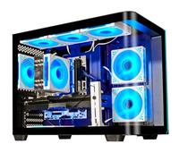 WIWB Gaming PC Desktop Core I9-14900HX, GeForce RTX 5060ti 8G, 16G DDR5 RAM, 1TB NVME 3.0 SSD, WiFi 6, 4K 8K VR Ready Prebuilt PC Computer Tower for Streaming, Media Editing (Black)