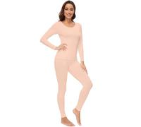 WiWi Ultra Soft Bamboo Underwear for Women Thermal Long Johns Sets Lightweight Base Layer Top Pants Pajamas Set S-3X