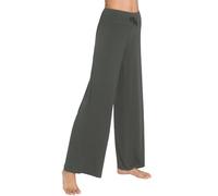 WiWi Women's Bamboo Lounge Wide Leg Pants Stretchy Casual Bottoms Soft Pajama Pant Plus Size Sleepwear S-4XL, Iron Grey, XX-Large