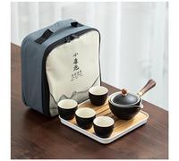 WIWIDANG 360 Rotation Tea Maker, 2023 New 360° Rotation Tea Maker and Infuser, Ceramic Portable Travel Tea Set, Portable Magic Teapot Maker with Side Handle (teapot Set A)
