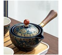 WIWIDANG 360 Rotation Tea Maker, 2023 New 360° Rotation Tea Maker and Infuser, Ceramic Portable Travel Tea Set, Portable Magic Teapot Maker with Side Handle (Single teapot E)