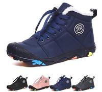 WIWIDANG Barefoot Shoes - Children's Winter Waterproof Pro Barefoot Shoes, Men Daman, Blue, 11.5 UK Child