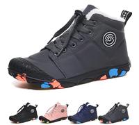 WIWIDANG Barefoot Shoes Children's Winter Waterproof Pro Barefoot Shoes Men Daman, gray, 12.5 UK Child