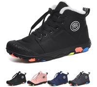 WIWIDANG Children's Winter Waterproof Barefoot Shoes - Autumn Kid Pro for Men and Women, Black, 4 UK Child
