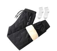 WIWIDANG Dododz -Waterproof Dododz Pants, Dododz Unisex Fleece Trousers, Winter Warm Unisex Fleece Jogging Bottoms (UK, Alpha, M, L, Regular, Regular, Black, Skinny)