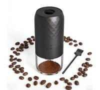 WIWONEY Portable Electric Coffee Grinder, 5 Adjustable Grind Settings Conical Burr Coffee Mill, USB-C Rechargeable with One-Touch Operation, Includes Cleaning Brush, for Travel and Camping