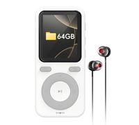 Wiwoo MP3 Player with Bluetooth 4.0, 16GB Digital Audio Player with Headphone, Armband, FM Radio, Voice Recorder, Support Up to 128GB, Black