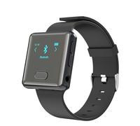 wiwoo MP3 Player with Bluetooth,Sport Bluetooth MP3 Player with Watch Band and Clip for Running Climbing Hiking Cycling Jogging Yoga with Voice Recorder Clock (No FM Radio) Micro SD Card up to 128GB