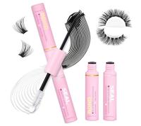 wiwoseo Bond and Seal Lash Glue Super Strong Hold Black Eyelash Glue for Individual Eyelashes Fast Drying Bond and Seal for Cluster Lashes Waterproof Eyelash Glue Bond and Seal (Black Bond, 10ML)
