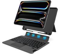 WIWU iPad 9th/8th/7th Generation Case with Keyboard, Detachable Case with Vertical Support, for Air 3rd, iPad Pro 10.5 inch,Trackpad,7 Color Backlit