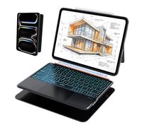 WIWU iPad Pro 11 inch Case with Keyboard M4/M5 2024/2025 Black Magnetic