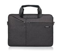WIWU Waterproof Nylon Laptop Case for MacBook Air / Pro Retina Sleeve / Surface Pro 4 / Ultrabooks Notebooks Case Bag with Shoulder Strap (15 Inch, Black)