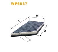 WIX Cabin Air Filter (Pollen Filter) fits Peugeot 206 1998-2012