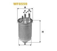 WIX Fuel Filter Element fits Ford Tourneo Connect 2002-2013 1.8