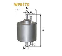 WIX Fuel Filter Element fits Mercedes-Benz A-Class 1997-2004