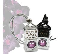 Wix & Stix Black Orchid - The Luxury Car Diffuser with Fragrance That Lasts for at Least 6 Weeks. (Silver, Black Orchid Car Diffuser 8ml)