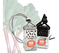 Wix & Stix Rhubarb and Vanilla - The Luxury Car Diffuser with Fragrance That Lasts for at Least 6 Weeks. (Silver, Rhubarb and Vanilla Car Diffuser 8ml)