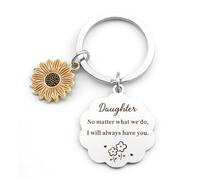 Wixelon Daughter Keyring First Day at School Gifts Back to School Gifts Mother and Daughter Gifts for Daughters Adult Daughters Gifts from Mum and Dad