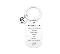 Wixelon Godfather Gifts,Daddy Birthday Gifts,Fathers Day Presents,Fathers Day Gift From Daughter,Keyring,Christmas Gift,Thanksgiving Presents,Thank You Present for Men,Small Present for Men