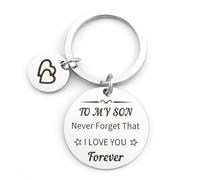 Wixelon Son Keyring First Day at School Gifts Back to School Gifts Son Gifts from Mum Mother and Son Gifts 21st Birthday Gifts for Sons Adult Father and Son Gifts Son Presents Son Christmas Gifts
