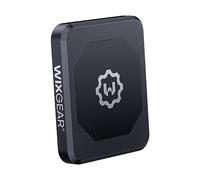 WixGear Rectangle Flat Stick On Dashboard Magnetic Car Mount Holder for Cell Phones and Mini Tablets with Fast Swift-Snap Technology - Extra Slim