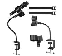 WIYETY 50 cm Microphone Arm Stand: Adjustable Microphone Stand, Metal Clip Gooseneck Microphone Arm, Flexible Gooseneck Microphone Stand, Desktop Microphone Stand for Recording Live Office