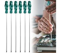 WIYETY 6 Piece Long Torx Screwdriver: Magnetic Screwdriver, Screwdriver Set with Plastic Handle, Long Star Screwdriver Blade Length 400 mm (T15, T20, T25, T27, T30, T40)