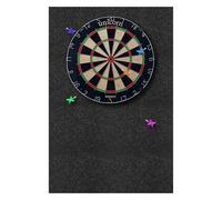 WIYETY Felt Dartboard Wall Protection 60 x 90 cm: Wall Protection for Dartboard, Cork Dartboard Back and Wall Tiles, Dart Wall Protection Can Protect Walls, Black