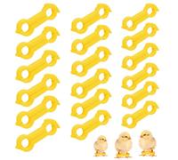 WIYETY Pack of 18 Bird Leg Braces Chick Leg Brace 4 mm / 5 mm / 6 mm Chick Leg Brace Poultry Leg Bands for Birds, Parrots, Starlings, Splayleg Bouncy Clip, Alignment Aid